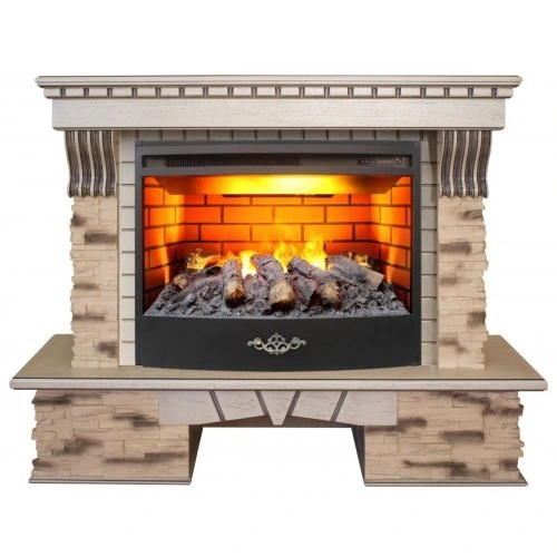Электрокамин с широким очагом 3D Real-Flame Sorento 25,5/26 с очагом 3D Firestar 25,5
