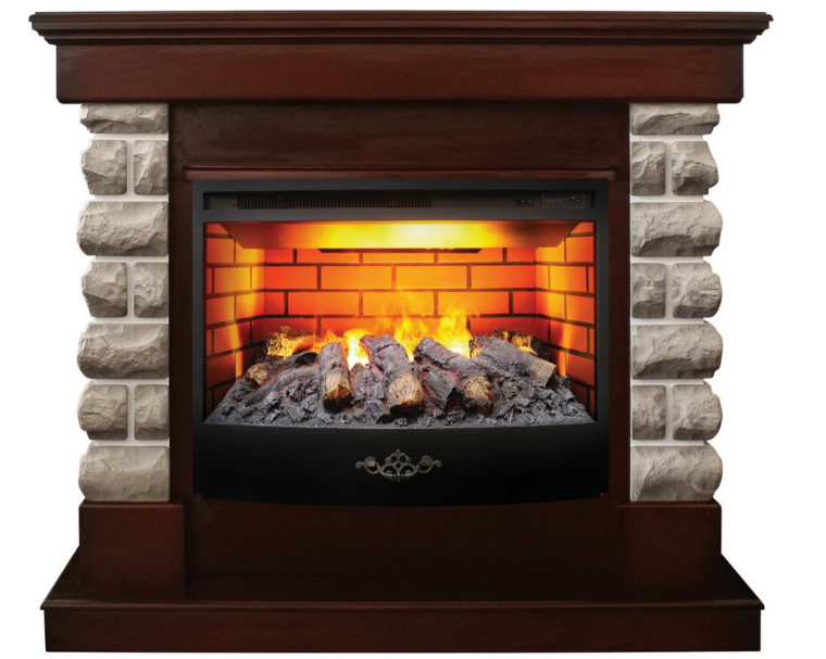 Электрокамин с широким очагом 3D Real-Flame Arizona 25,5 с очагом 3D Firestar 25,5