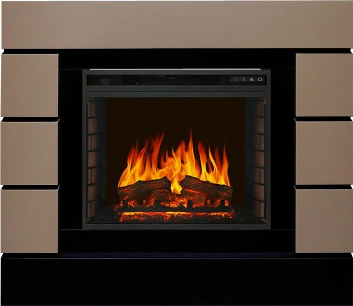 Электрокамин с классическим очагом 2D Royal Flame Lindos Beige Grey с очагом Vision 23 EF LED FX
