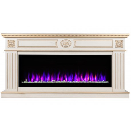 Линейный электрокамин Real-Flame Siena 50 с очагом Saphir 50