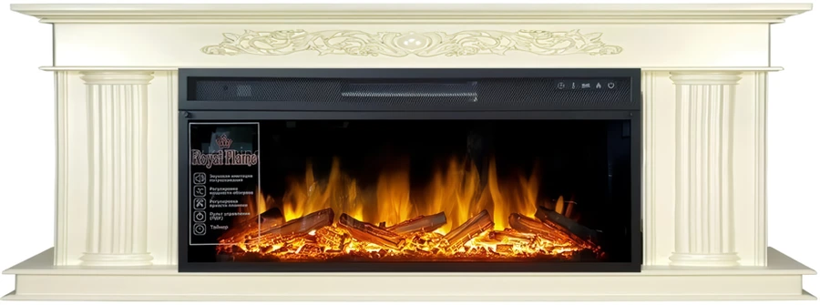 Линейный электрокамин Royal Flame Gloria с очагом Vision 42
