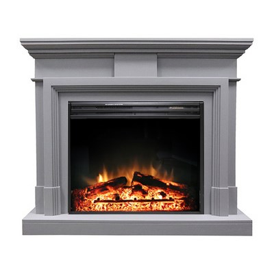 Электрокамин с широким очагом 2D Royal Flame Coventry Grey с очагом Jupiter FX