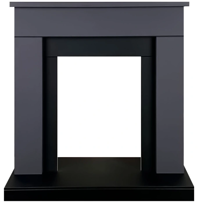 Электрокамин с классическим очагом 2D Royal Flame BERGEN серый графит с очагом Majestic FX Black/Brass — фото 3