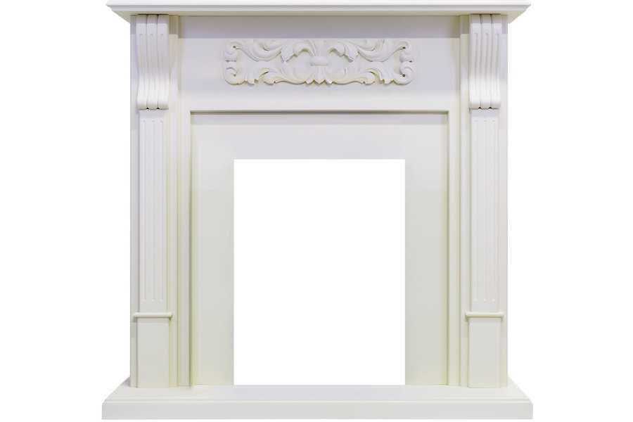 Классический портал для камина Royal Flame Venice под классический очаг (Фактурный белый)