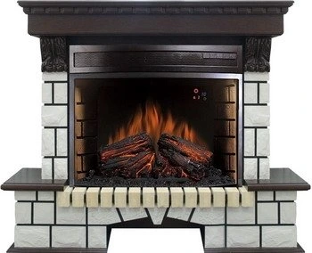 Электрокамин с классическим очагом 2D Royal Flame Pierre Luxe с очагом Dioramic 25 (Венге)