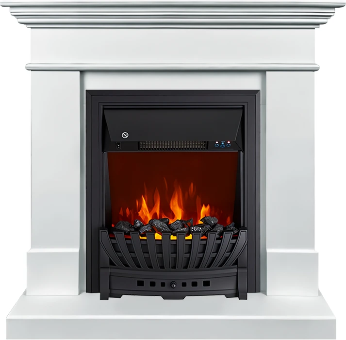 Электрокамин с классическим очагом 2D Royal Flame California STD SFT с очагом Aspen Black (белый)