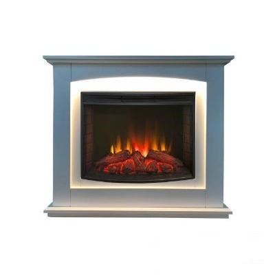 Электрокамин с широким очагом 2D Real-Flame Canada 25,5 WT Light с очагом Evrika 25,5