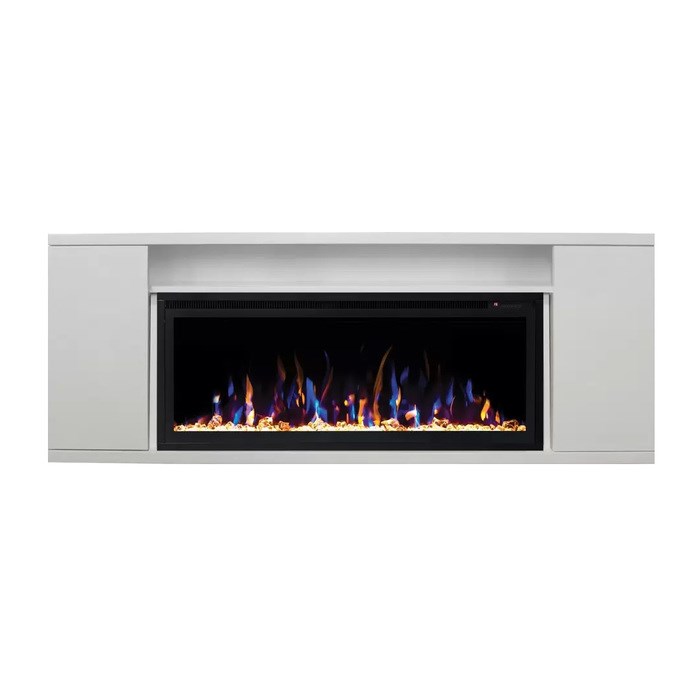 Линейный электрокамин Real-Flame Bergen BV/42 (WT-P591) с очагом Saphir 42