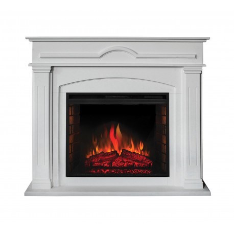 Электрокамин с широким очагом 2D Real-Flame Mirra 26 WT с очагом Epsilon 26 S IR