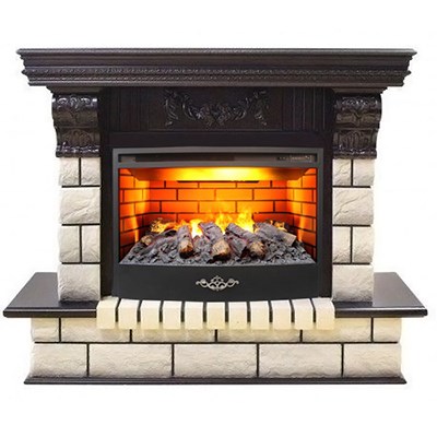 Электрокамин с широким очагом 3D Real-Flame Gracia 24/25,5 AO 3D Firestar 25,5