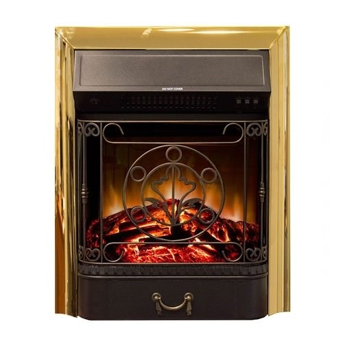 Классический очаг 2D Real-Flame Majestic Lux Brass