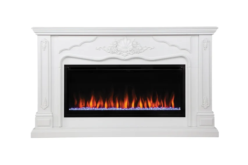 Линейный электрокамин Real-Flame Victoria 42 WT с очагом Saphir 42