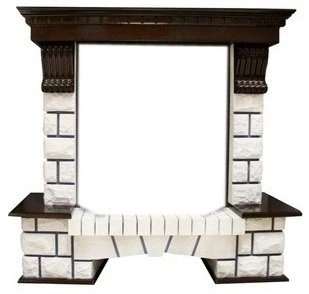 Широкий портал Dimplex Pierre Luxe (Cassete 600) дуб/темный дуб/венге