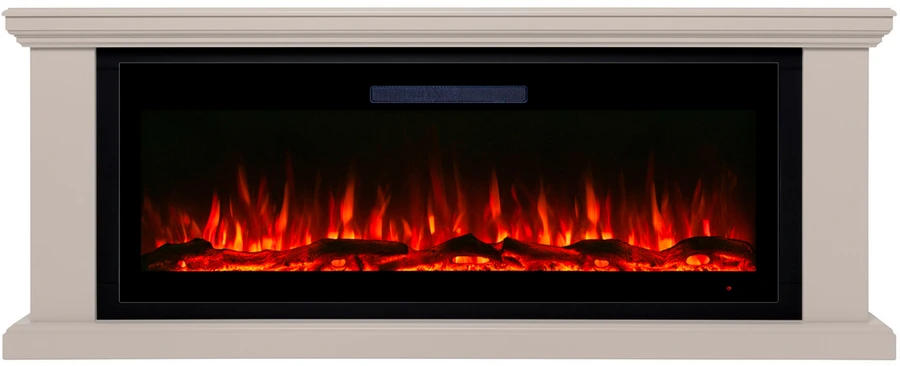 Линейный электрокамин Real-Flame MIRANDA BG с очагом Diamond 50