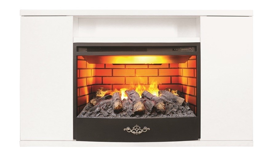 Электрокамин с широким очагом 3D Real-Flame Brooklyn 25,5 WT с очагом 3D Firestar 25,5