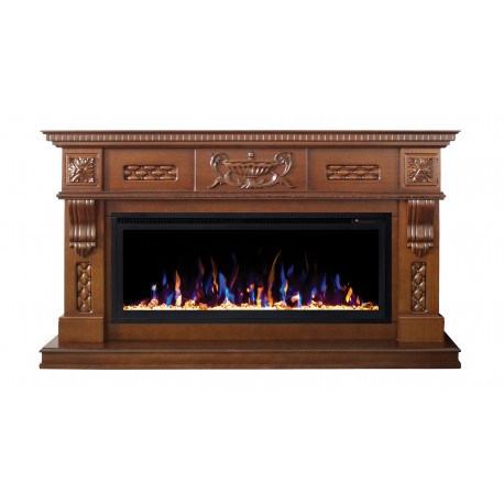 Линейный электрокамин Real-Flame Corsica BV/42 (NT-357) с очагом Saphir 42