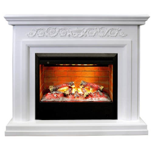 Электрокамин с широким очагом 3D Real-Flame Leticia 26 WT-P511 с очагом 3D Helios 26