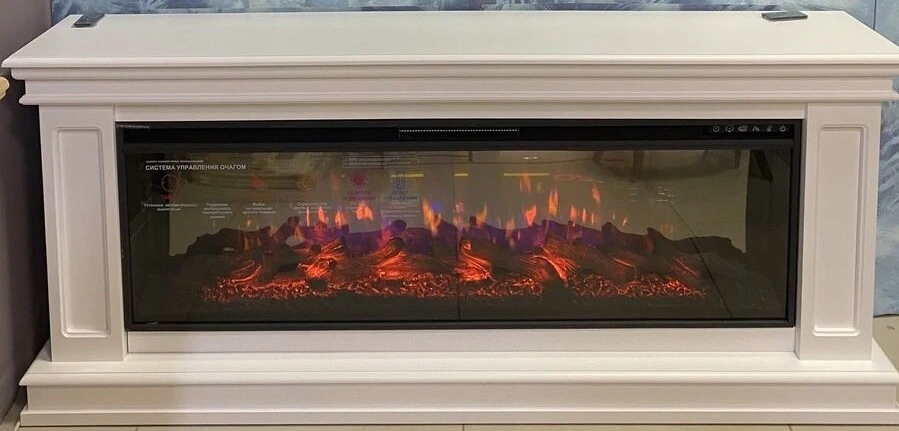 Линейный электрокамин InterFlame Стаффорд с очагом FreeSpace 50 LED FX QZ