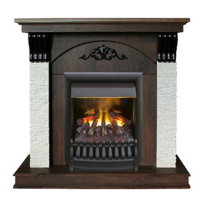 Электрокамин с классическим очагом 3D Real-Flame Corfino STD/EUG AO с очагом 3D Oregan